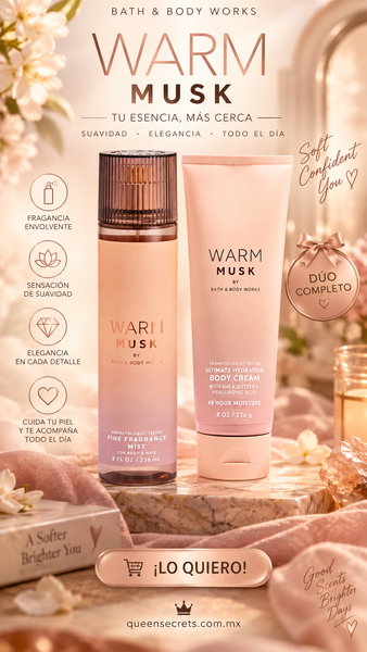 Set Warm Musk bath and body works
