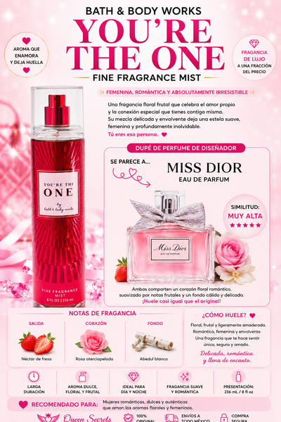 You're the one- loción bath and body works