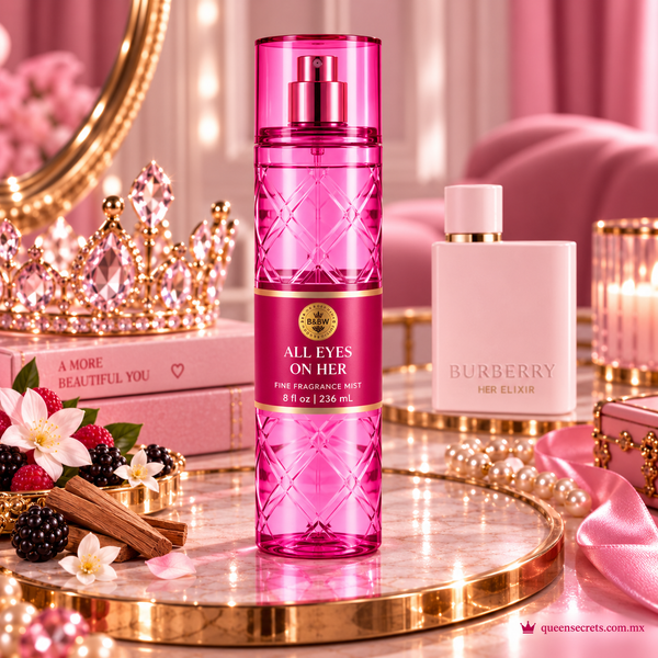 All eyes on her- loción bath and body works