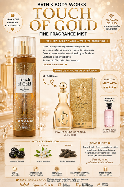 Touch of gold - loción bath and body works