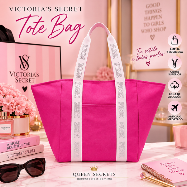Canvas tote PINK Victoria's Secret Pink