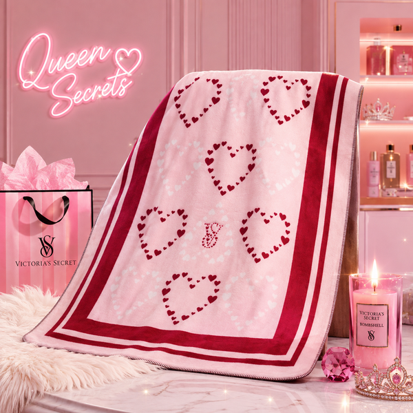 Manta de Corazones Victoria's Secret