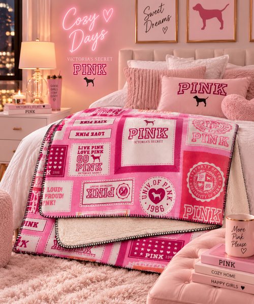 Cozy plush blanket PINK Victoria's Secret Pink