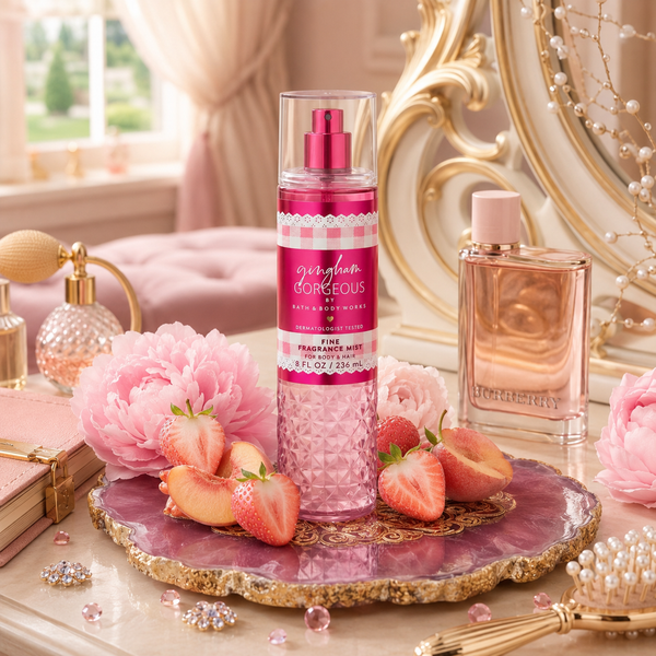 Gingham Gorgeous - loción bath and body works