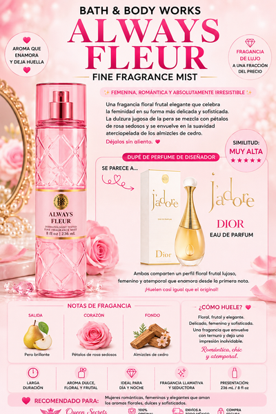 Always fleur - loción bath and body works